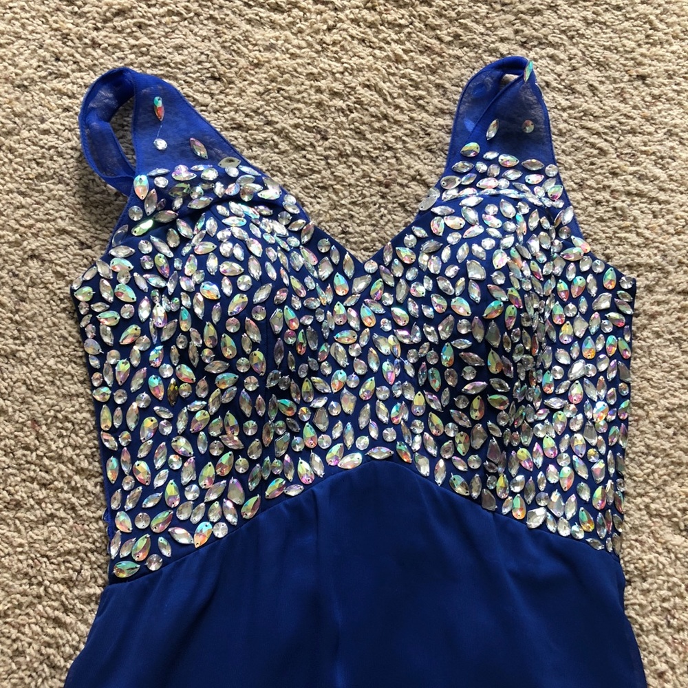 Royal blue prom dress